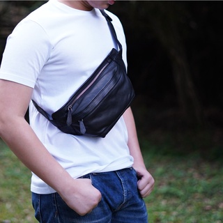 กระเป๋าคาดเอวหนังแท้ Hendrix รุ่น (b-bk-8609) สินค้าขายดี