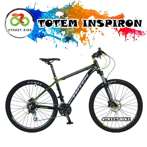 🔊🎶🤩ลดราคา💥👈 จักรยานเสือภูเขา 27.5" Totem Inspiron size 17 black green