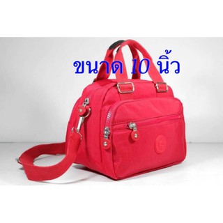 🎒💼👛กระเป๋าทรงถือ +สะพายข้าง ผ้าร่ม รุ่น LK-7803 ขนาด 10"   มีทั้งหมด 5 ซิป มีให้เลือกด้วยกัน 11 สีค่ะ