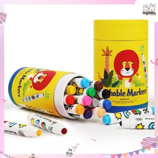 ปากกาเมจิกปลอดสารพิษหัวมนสำหรับเด็ก - Joan Miro Round Penpoint Washable Markers