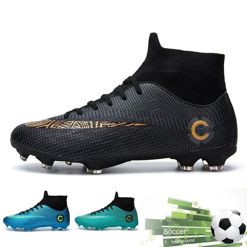 🆕2024 ราคาถูก รองเท้าฟุตบอล 32-45 Cristiano Ronaldo CR7 FG Soccer Shoes