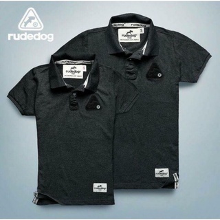 เสื้อโปโลรูทด็อก​สีเทา​ ยี่ห้อRudedog