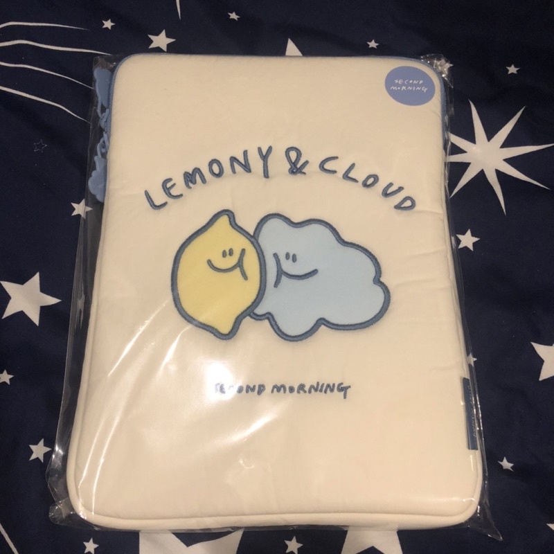 (ของแท้ / พร้อมส่ง) second morning - lemony & cloud ipad pouch 11” 🍋☁️ กระเป๋าใส่ไอแพด