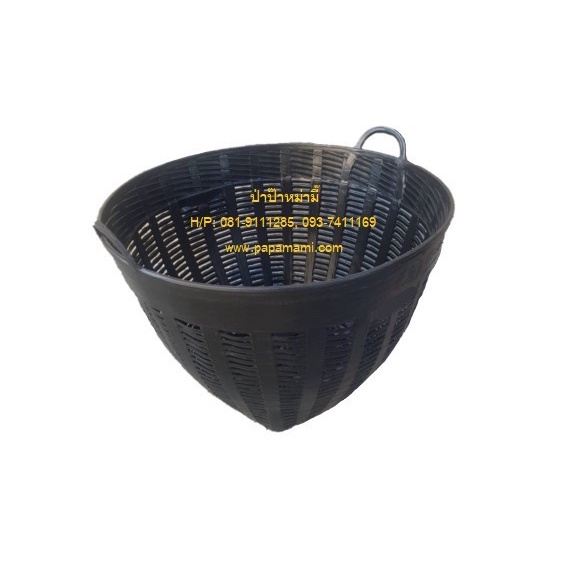 (3ใบ) papamami เข่งพลาสติก เบอร์ 4 กว้าง 48ซม. สูง35ซม. อย่างหนา เข่งปลูกต้นไม้ plastic basket เข่งใ