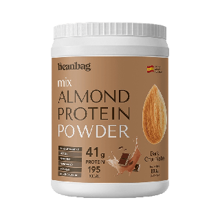 Beanbag Almond Protein Powder รส Dark Chocolate 800g โปรตีนอัลมอนด์และโปรตีนพืชรวม 5 ชนิด รสช็อคโกแล็ต