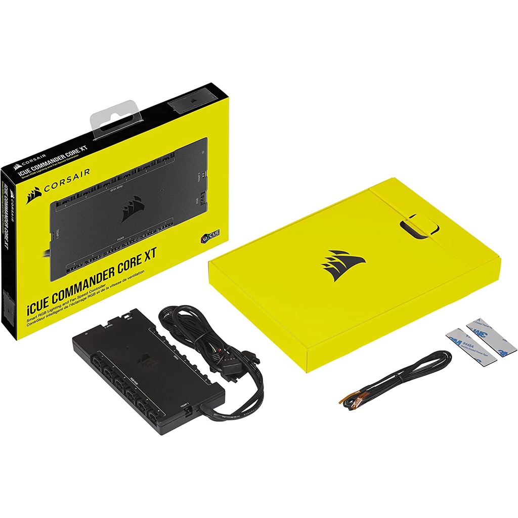 กล่องควบคุมไฟ CORSAIR iCUE COMMANDER CORE XT, Digital Fan Speed and RGB