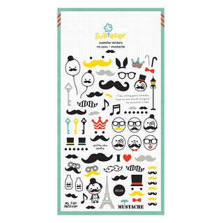 Suatelier MUSTACHE สติกเกอร์น่ารัก no.1011