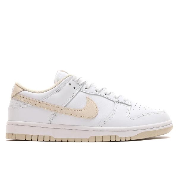 nike low dunk pearl white