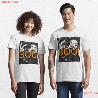 ผ้าฝ้าย 100%ตุ๊กตาเบ็ตตี้ ที่รัก เด็กผู้ชาย เสื้อยืด Boo Boop Hot Essential T-Shirt เสื้อคู่ ยุโรปและอเมริกา เสื้อแฟชั่น