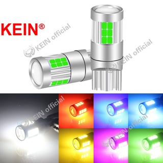 Kein 27SMD หลอดไฟ Led T10 W5W 194 168 501 2016 สีเขียวมะนาว สําหรับติดป้ายทะเบียนรถยนต์ รถจักรยานยนต์