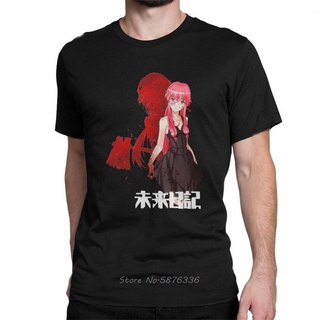 [S-5XL] เสื้อยืดแขนสั้น ผ้าฝ้าย พิมพ์ลายมังงะ Mirai Nikki Gasai Yuno Future Dairy สไตล์ญี่ปุ่น คลาสสิก สําหรับผู้ชาย