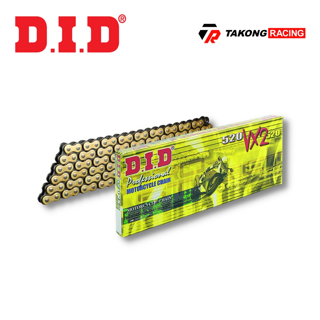 DID 520VX2 (สีทอง) โซ่ X-Ring
