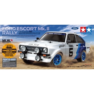 TAMIYA 58687 ชุดประกอบ Mf-01X พร้อมบอดี้ Ford Escort Mk.Ii Rally Pre-Painted Body