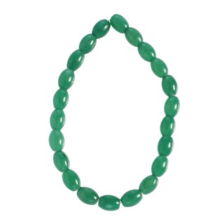 ลูกปัดหินแท้เม็ดทรงไข่ หินอเวนเทอร์รีน (Aventurine) 13x18 mm - (LZ-0284 สีเขียว)