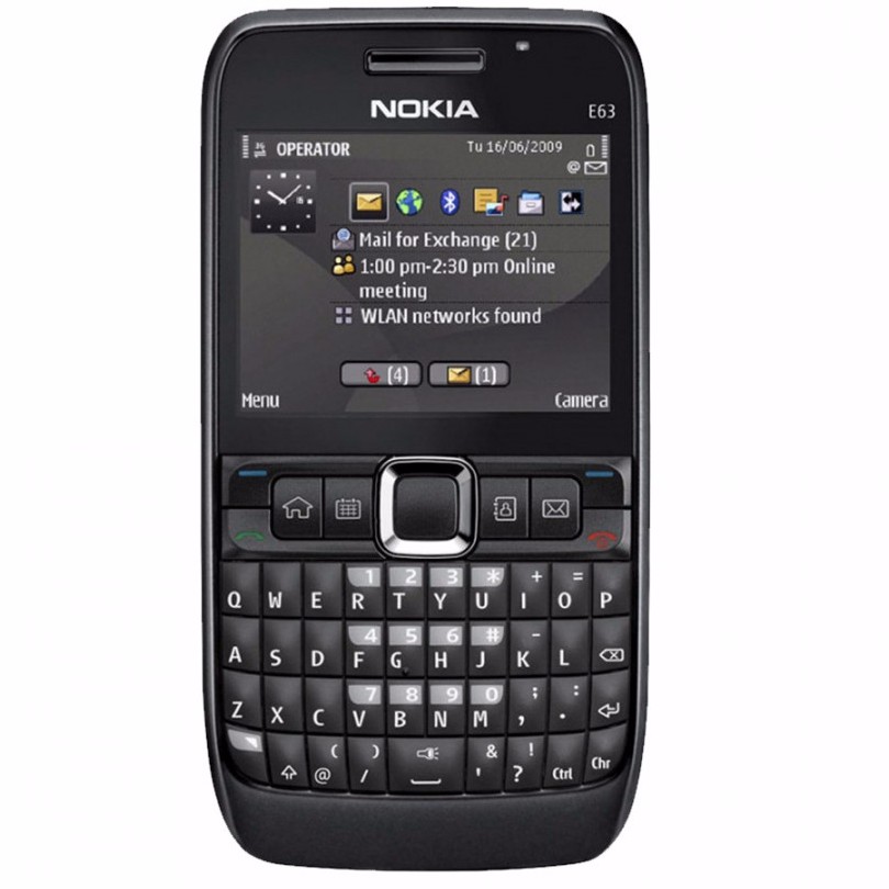 โทรศัพท์มือถือโนเกียปุ่มกด  NOKIA  E63  (สีดำ) 3G/4G รุ่นใหม่2020