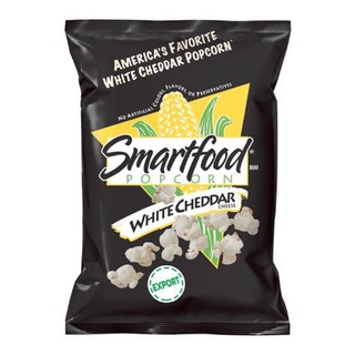 Smartfood Popcorn White Cheddar 155g. สมาร์ทฟู้ด ป๊อปคอร์นไวท์เชดดาร์ 155 กรัม