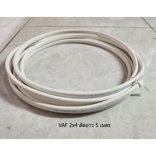 THAI YAZAKI สายไฟ VAF 2x4 ยาซากิ CABLE ตัดความยาว 5 เมตร