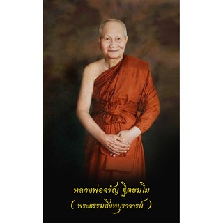 รูป หลวงพ่อจรัญ ฐิตธมฺโม ( พระธรรมสิงหบุราจารย์ )  และพระธรรมคำสอน  รูปขนาด 9X5.4 จำนวน 9ใบ