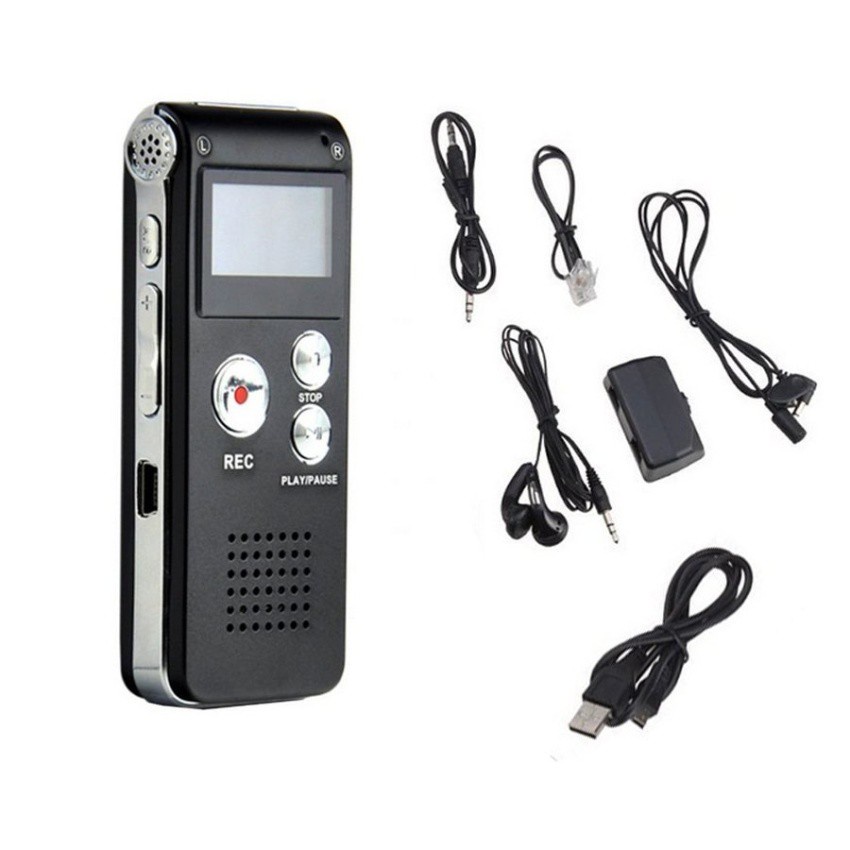 Tanin วิทยุธานินทร์ FM ☃Recorder เครื่องอัดเสียง +MP3 รุ่น SK-012 8GB (สีดำ)#312❁