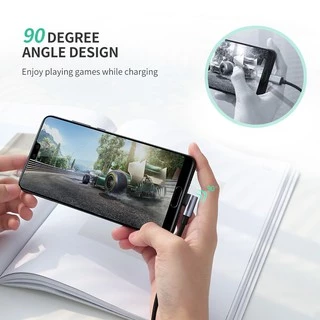 UGREEN รุ่น US284 สายชาร์จ USB C Fast Charge 90 Degree Cable Quick Charge 3.0 สำหรับ Galaxy Note 10