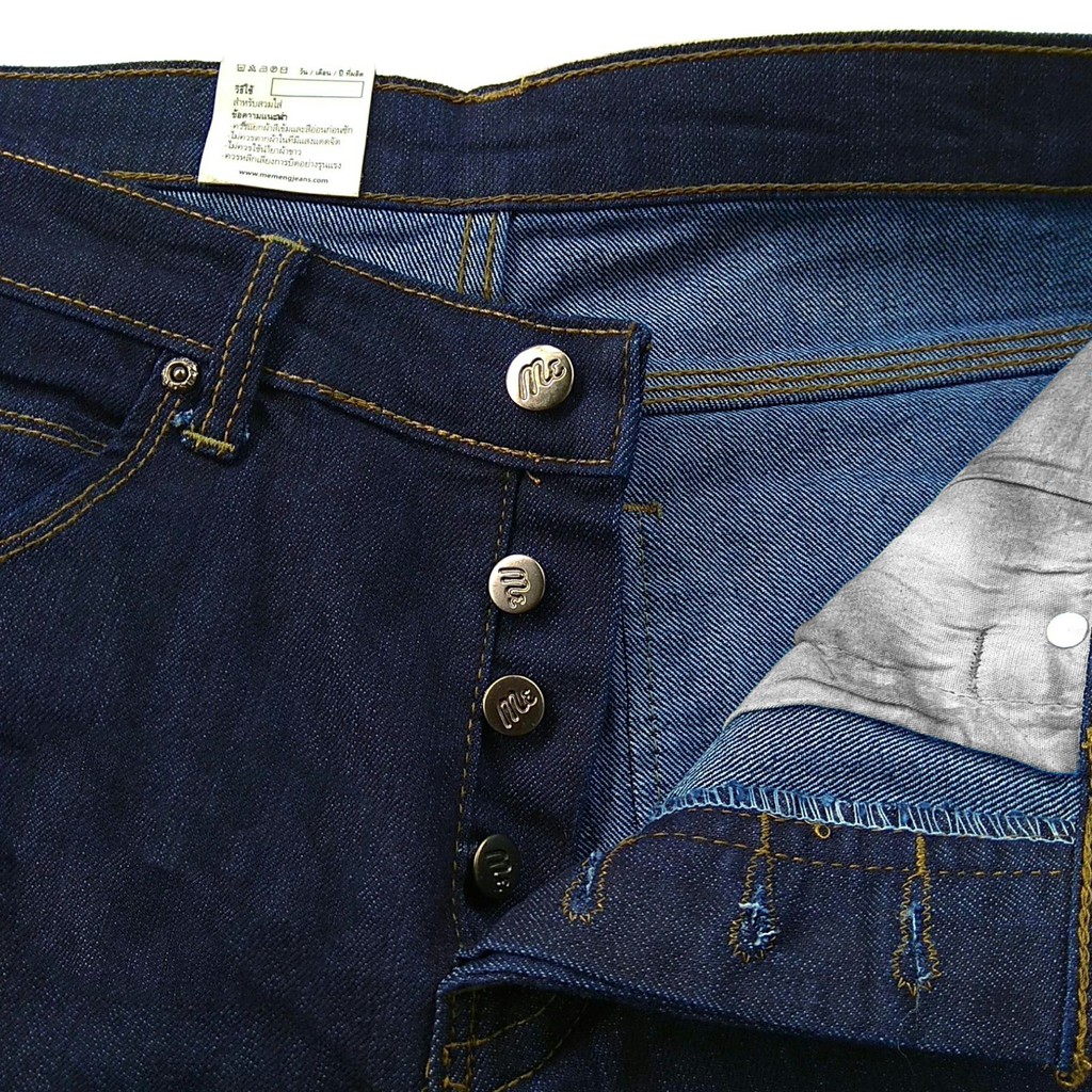 ยีนส์ผู้ชาย กระบอกผ้ายืด-กระดุม สียีนส์ size 28-44 - รูปที่ 3