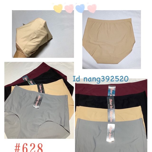 🎀กางเกงในไร้ขอบ เอวสูงเต็มตัว ผ้านิ่มคุณภาพดี #628
