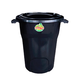 ถังพลาสติก พร้อมฝา รุ่น 50666/1 ความจุ 66 ลิตร สีดำ สายยาง ที่ฉีดน้ำ Plastic Bucket with Lid Model 50666/1 Capacity 66 L