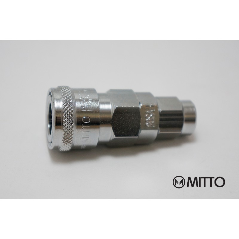 ข้อต่อลม คอปเปอร์ลม น็อตล๊อก สายPU 8x12 mm Hose Air Compressor Quick Coupler Connector Steel 30-SAH