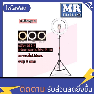 🌹 ไฟไลฟ์สด 🌹 LED Ring Light 20CM-32CM 3โหมด ปรับได้ชุดไลฟ์สด ไฟไลฟ์สด ชุดแต่งหน้า ไฟเพดาน ไฟสปอตไลท์ ไฟตัดหมอก led