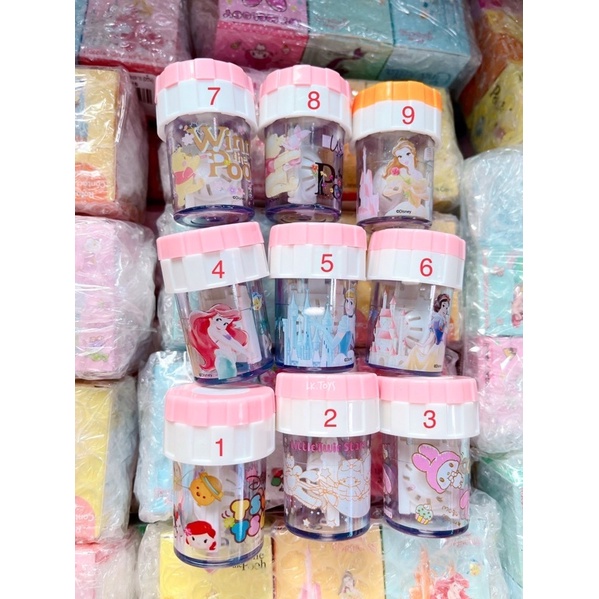 SALE ตลับล้างคอนแทคเลนส์แบบหมุน ลายลิขสิทธิ์Disney/Sanrioแท้ %