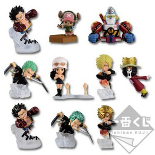 โมเดล วันพีช เกาะแก้ว Ichiban Kuji One Piece Mugiwara no Ichimi Desktop Figure Onepiece Robin, Brook,. Luffy, Zolo