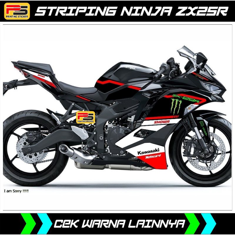 เปลื้องผ้า/สติ๊กเกอร์ DECAL NINJA ZX25R LIVERY KRT