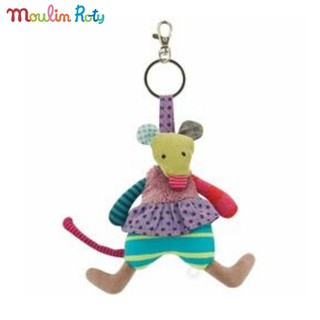 Moulin Roty ตุ๊กตาพวงกุญแจ 14cm. ออร์แกนิค Les Jolis Mouse MR-629294