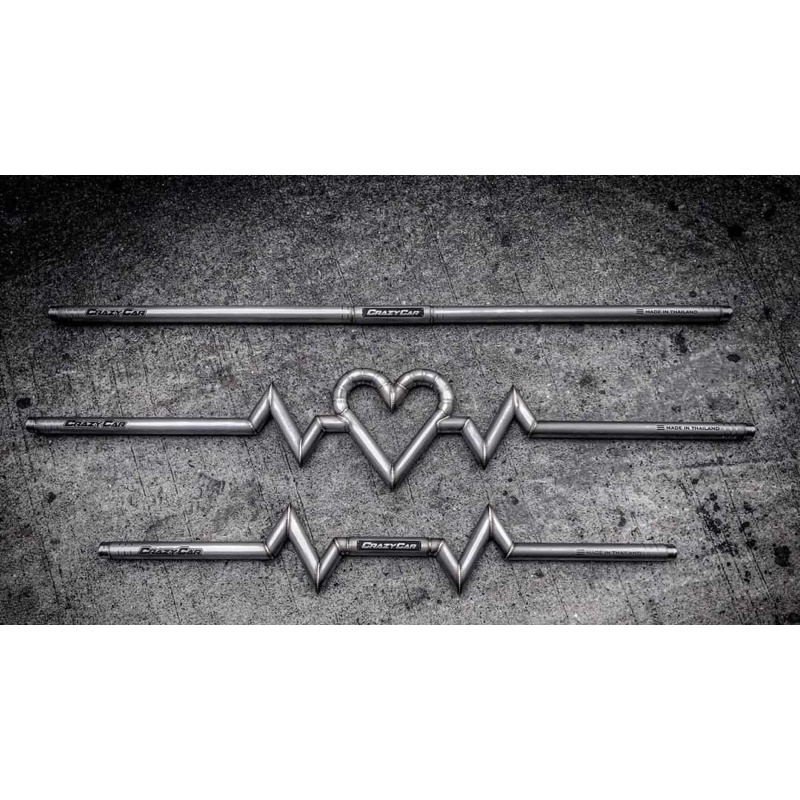 ค้ำ C v2 บ่องกลางใหญ่ CRAZYCAR งานคลีน (ค้ำตรงงานคลีน เครซี่คาร์)