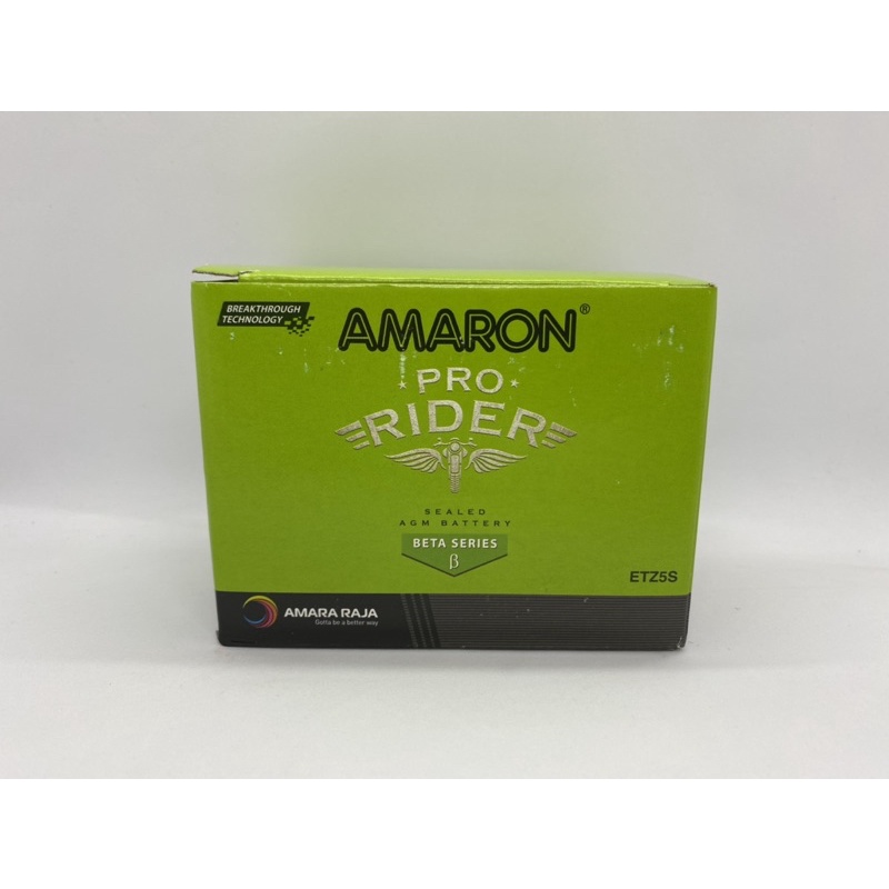 แบตเตอรี่มอเตอร์ไซค์AMARONเบอร์5คุณภาพสูงทนไฟแรง