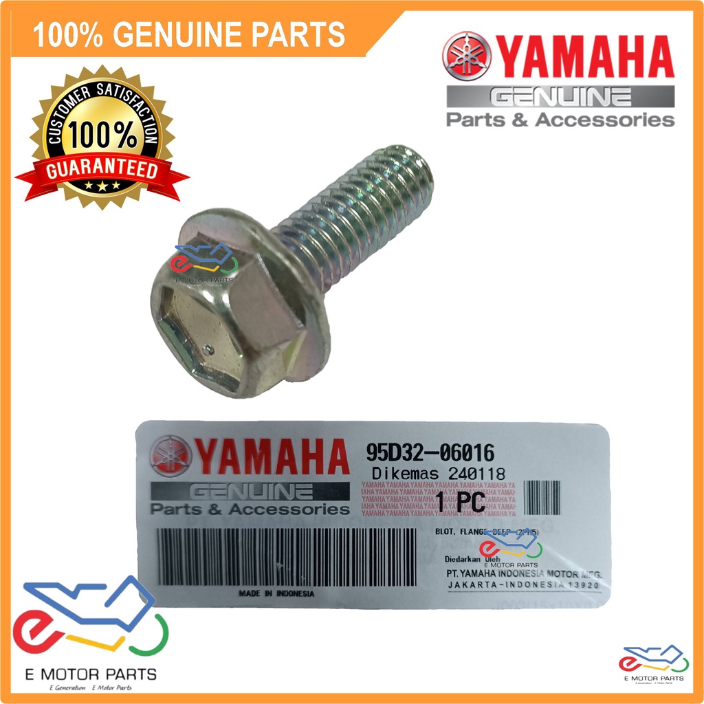 Y15 SCREW Y15 BOLT FLANGE DEEP RECESS Y15 STAY FENDER ด้านหลังสกรู Y15 RADIATOR BOLT - 95D32-06016