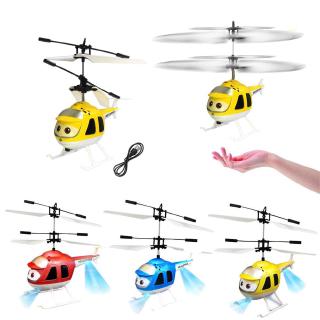 Mini Aircraft Infrared Sensor Remote Control RC Helicopter Radio LED Kids Toy Gift #02