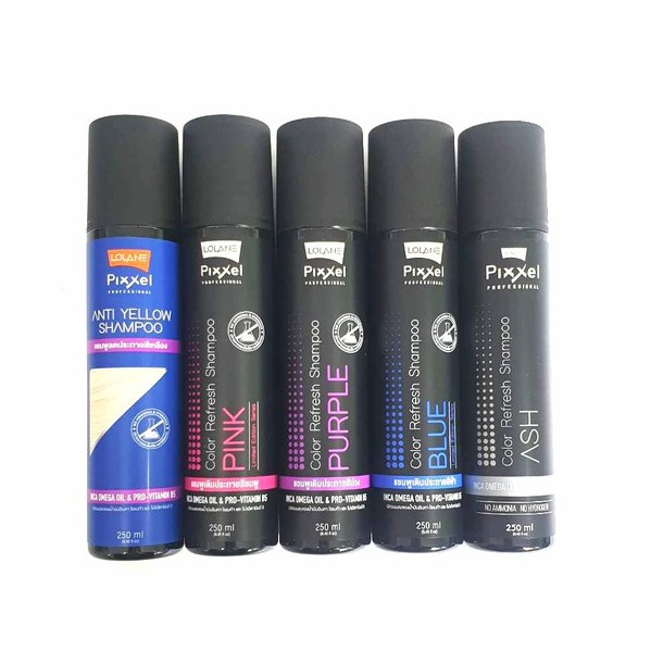 โลแลน พิกเซล คัลเลอร์ รีเฟรช 250 มล. แชมพูล้างไรเหลือง  ม่วง เทา Lolane Pixxel Color Refresh Shampoo