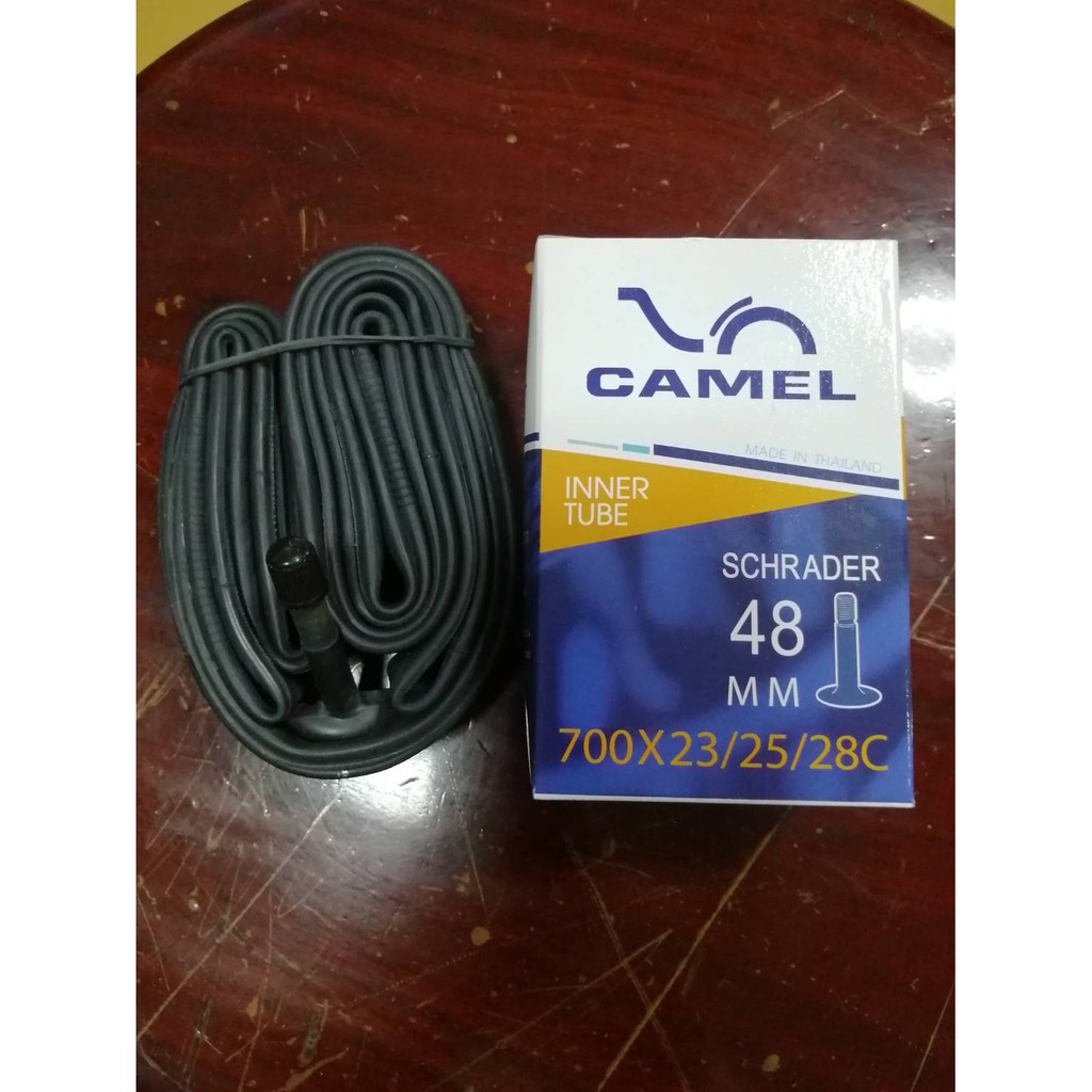 ยางในรถจักรยาน  ขนาด700x  23/25/28C  48 MM  SCHRADER  จุกลมแบบมอเตอร์ไซค์