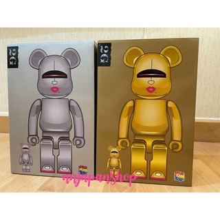 สินค้าพร้อมส่ง Be@rbrick Sorayama x 2G GOLD &amp; Silver Ver. 400% + 100% 🐻❤️