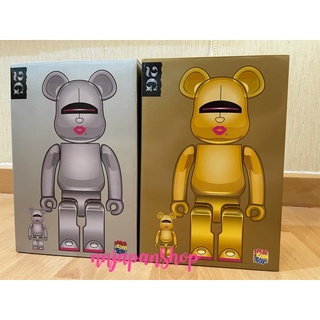 สินค้าพร้อมส่ง Be@rbrick Sorayama x 2G GOLD &amp; Silver Ver. 400% + 100% 🐻❤️