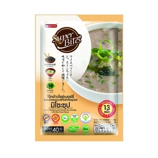 Super Bites ซุปเปอร์ไบท์ โจ๊กกึ่งสำเร็จรูปเพื่อสุขภาพ ขนาด 50 กรัม 4 รสชาติให้เลือก Super Bites Jasmin Rice
