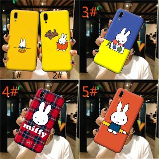 กระต่ายเคสโทรศัพท์มือถือลายการ์ตูน Miffy สําหรับ Vivo Y 53 Y 55 Y 81 Y 85 V 5 V 7 V 11 V 15 Pro