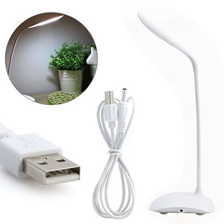 โคมไฟตั้งโต๊ะ LED เซนเซอร์แบบสัมผัส ไร้สาย สีขาว ชาร์จ USB สําหรับอ่านหนังสือ