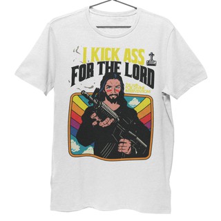 uqlE เสื้อยืด Unisex รุ่น "I Kick Ass for the Lord" T-Shirt สวยใส่สบายแบรนด์ Khepri 100%cotton com   Smart     Classic