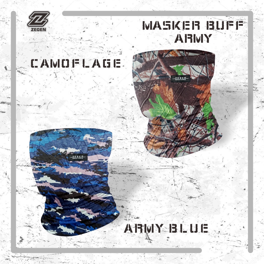 รถจักรยานยนต์ Buff Mask Army Multifunctional Buff Bandana Mask