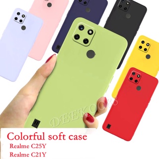 Ready Stock เคสโทรศัพท์ Realme C25Y C21Y C21 Realme8 4G 5G New Case Skin Feel TPU Softcase Simple Color TPU Silicone Phone Cover เคส Realme C25-Y C21-Y Casing