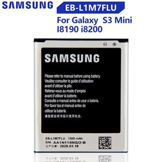 SAMSUNG แบตเตอรี่ Samsung Galaxy S3 Mini S3Mini I8190N I8190 GT-I8190 GT-i8200 EB-L1M7FLU 1500MAh