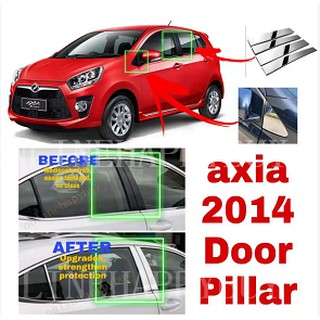 Perodua Axia 14-22 - ฝาครอบกระจกมองข้าง ด้านบน / เสาประตู