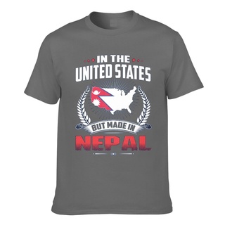 ผ้าฝ้ายคอกลมเสื้อยืด ผ้าฝ้าย พิมพ์ลาย Made In Nepal The United States Butpersonalized สําหรับผู้ชายfrom S-4XL